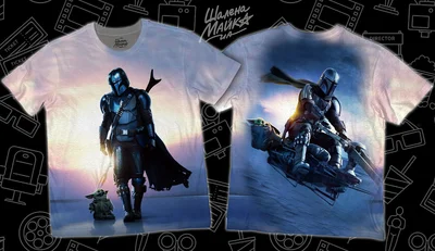 Футболки с полной запечаткой: star wars mandalorian